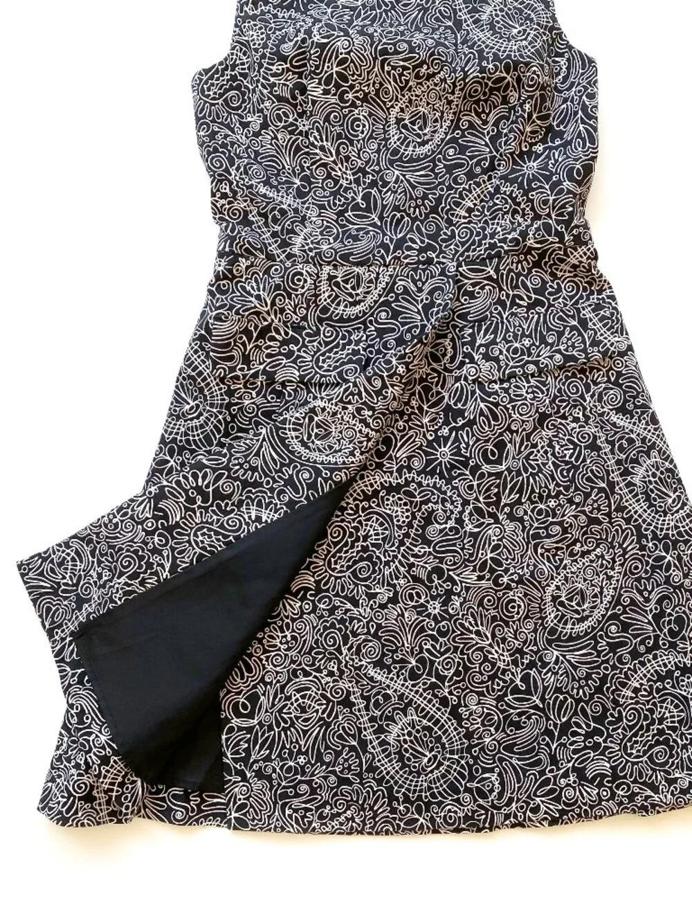 Tory Burch Silk Cotton Faux Wrap Sleeveless Dress Size 2